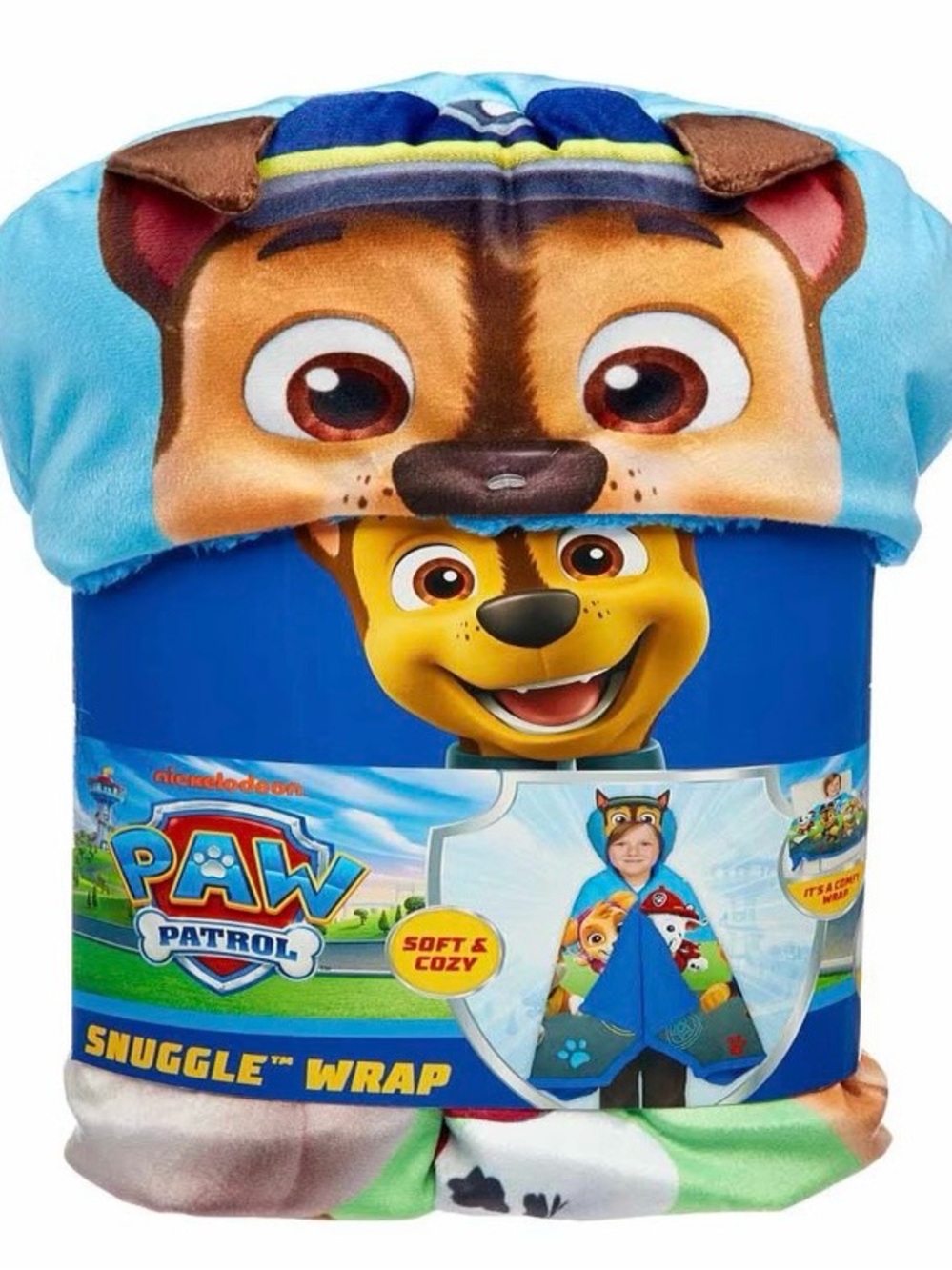 Nickelodeon Paw Patrol Chase Plush Snuggle & 40inx50in Throw Blanket bundle HB